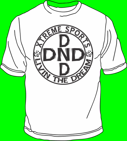 DND Guys Circle design T shirt white - DND XTREME
 - 1